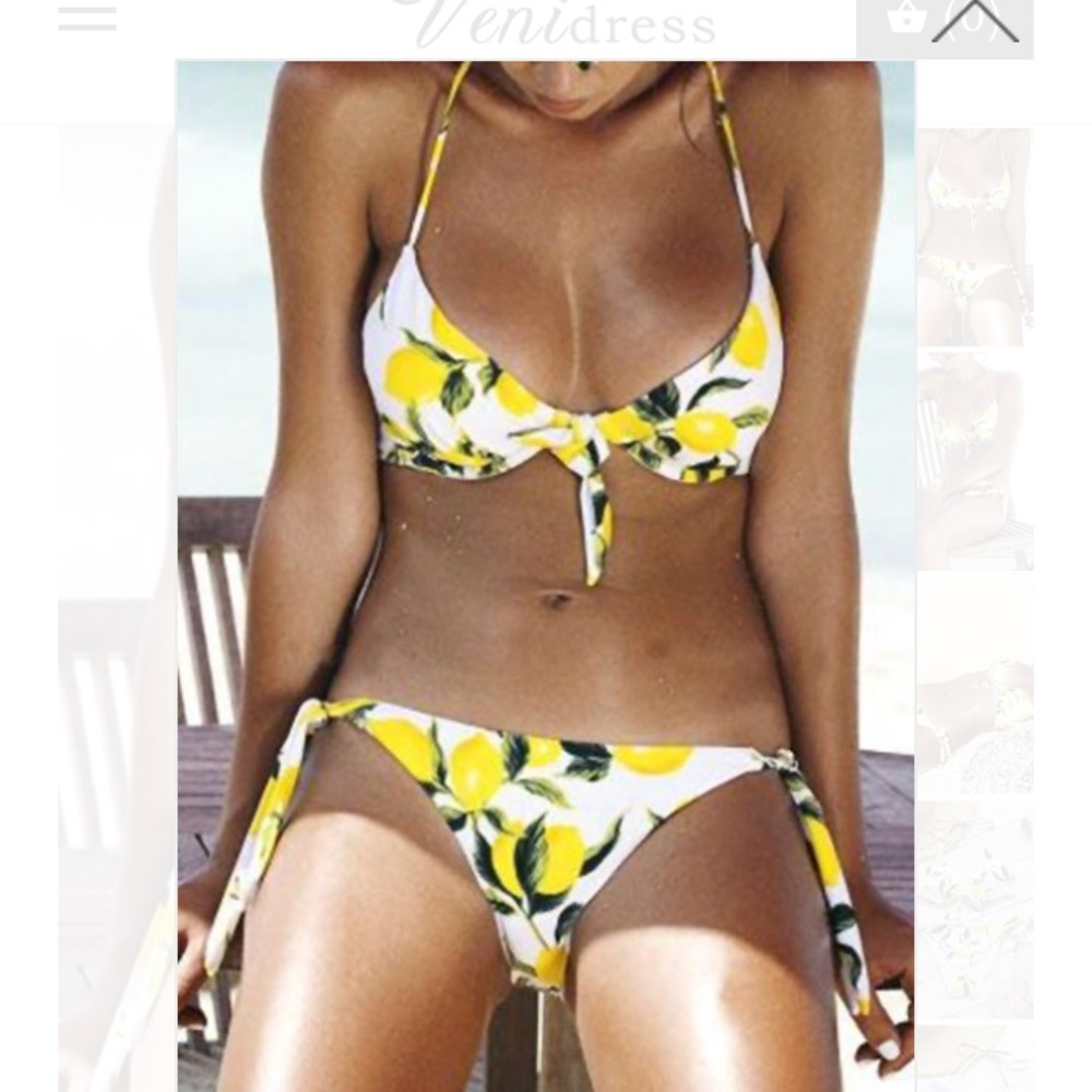 Tie-front Lemon Bikini
